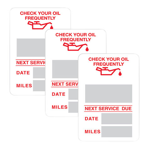OilChangeStickers